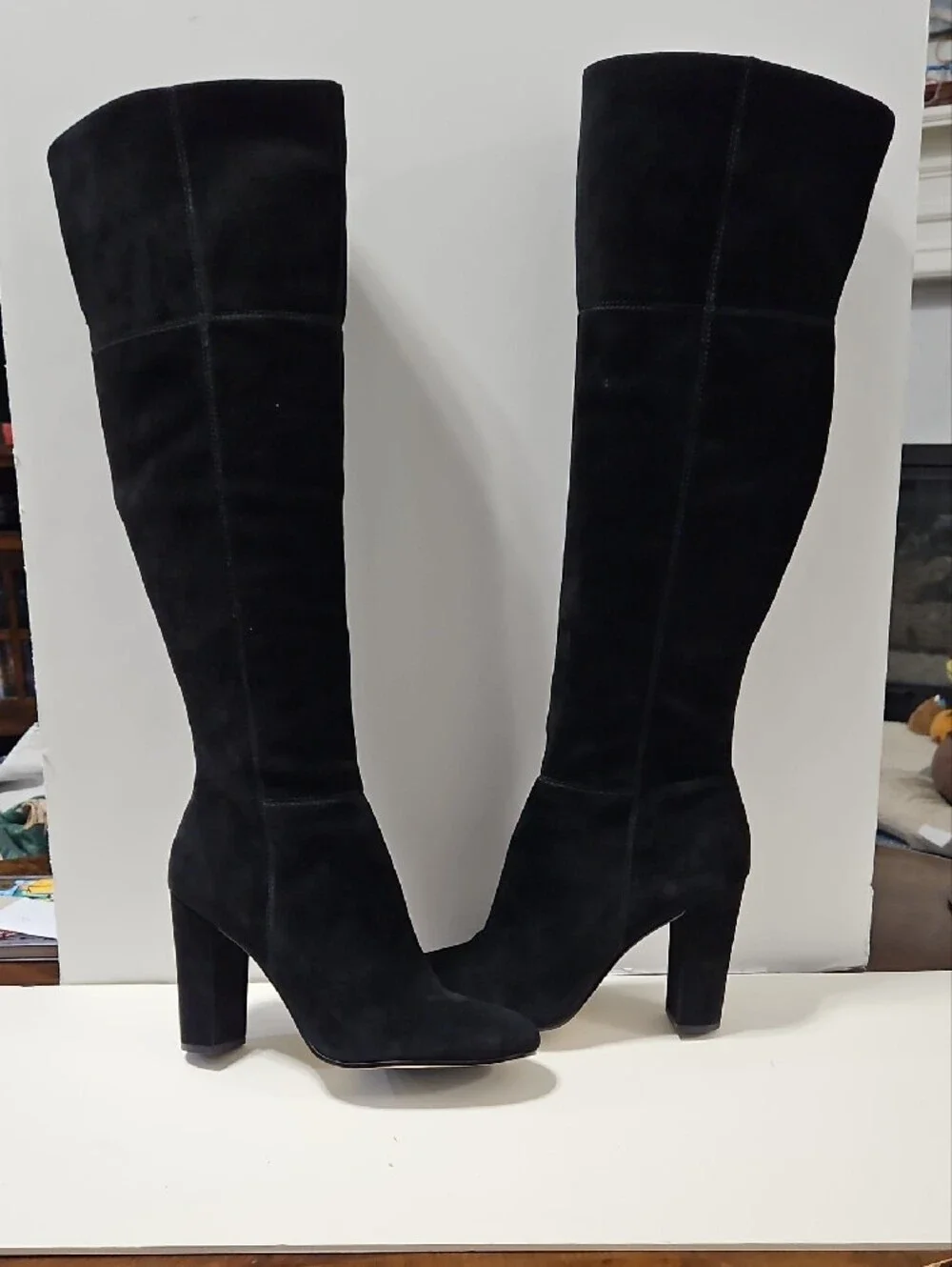 Gianni Bini Black Suede Over-The- Knee Women's Boots